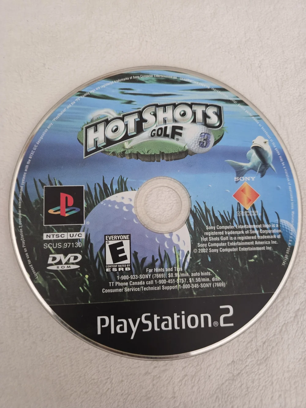 Sony PlayStation 2 Hot Shots Golf 3 Disc - Blue Artwork